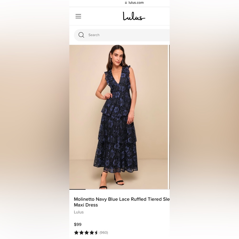 Worn Once Lulus Dress
